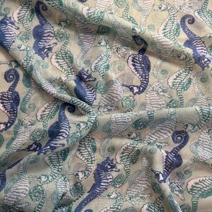 Seahorse Patterned scarf / wrap
